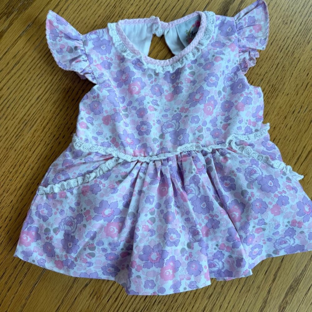 SPECIAL K SMOCKS GIRLS PURPLE FLORAL TUNIC SHIRT DRESS 2T